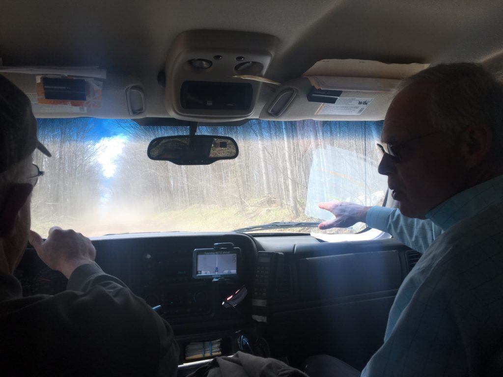 Ron Johnson Getting A Ride to A Forestry Site In Laona