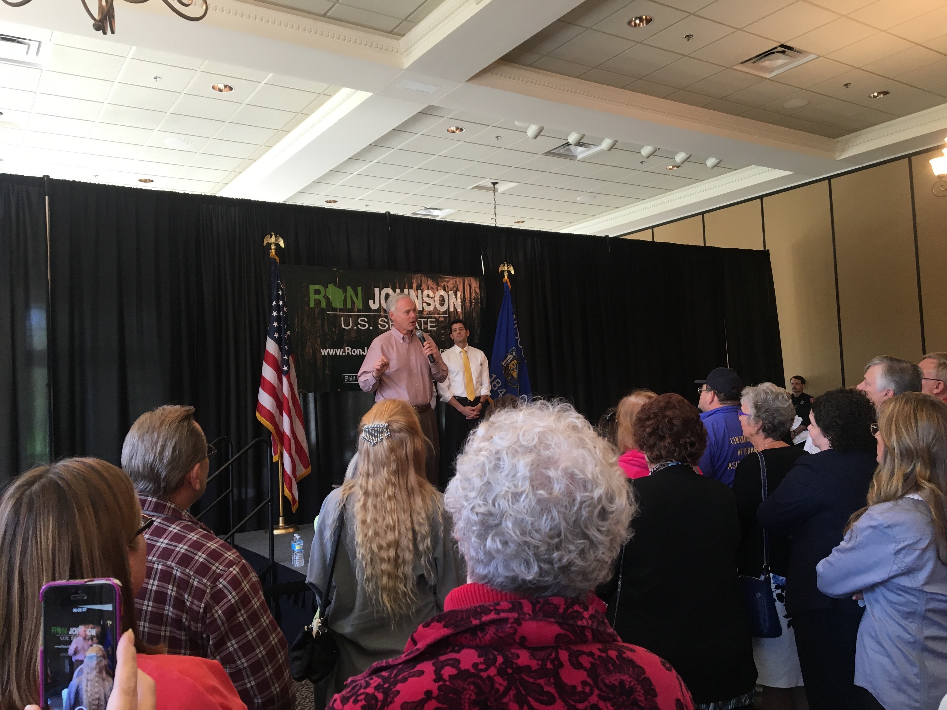 #RonOnTheRoad: Ron Johnson and Paul Ryan at a Rally in Burlington, WI