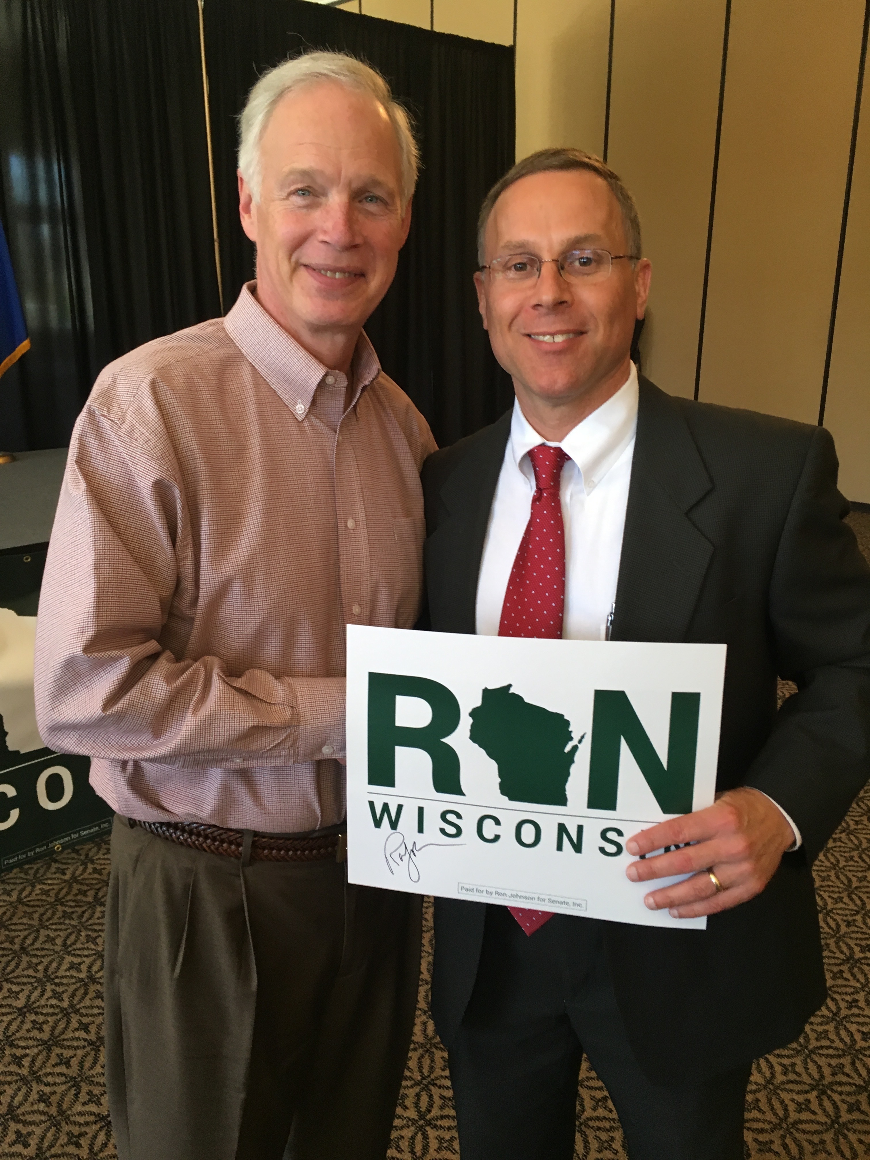 #RonOnTheRoad: Ron Johnson and Paul Ryan at a Rally in Burlington, WI