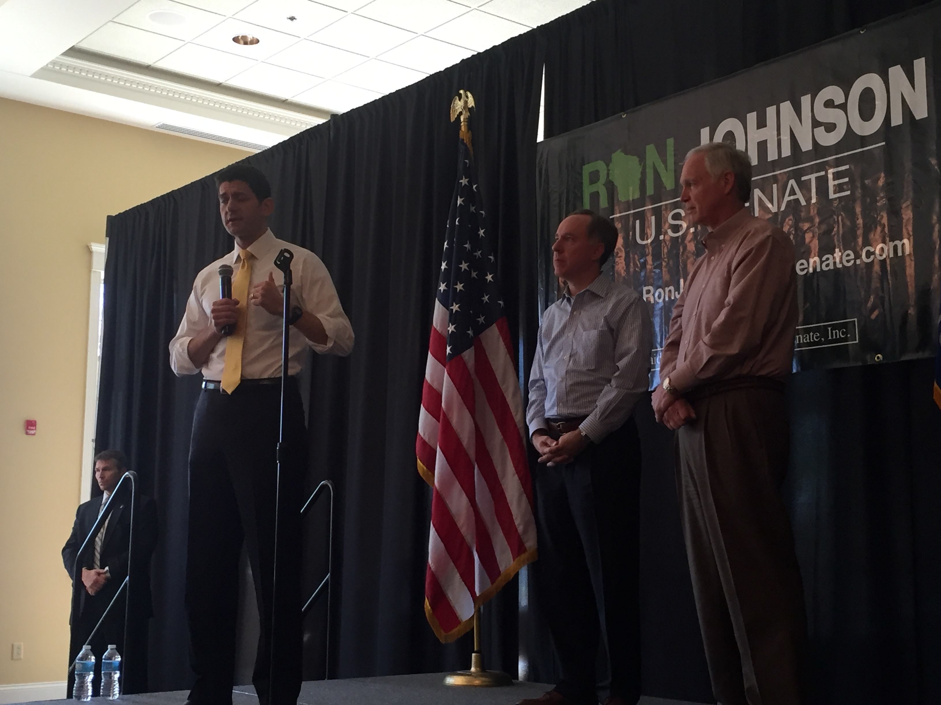 #RonOnTheRoad: Ron Johnson and Paul Ryan at a Rally in Burlington, WI