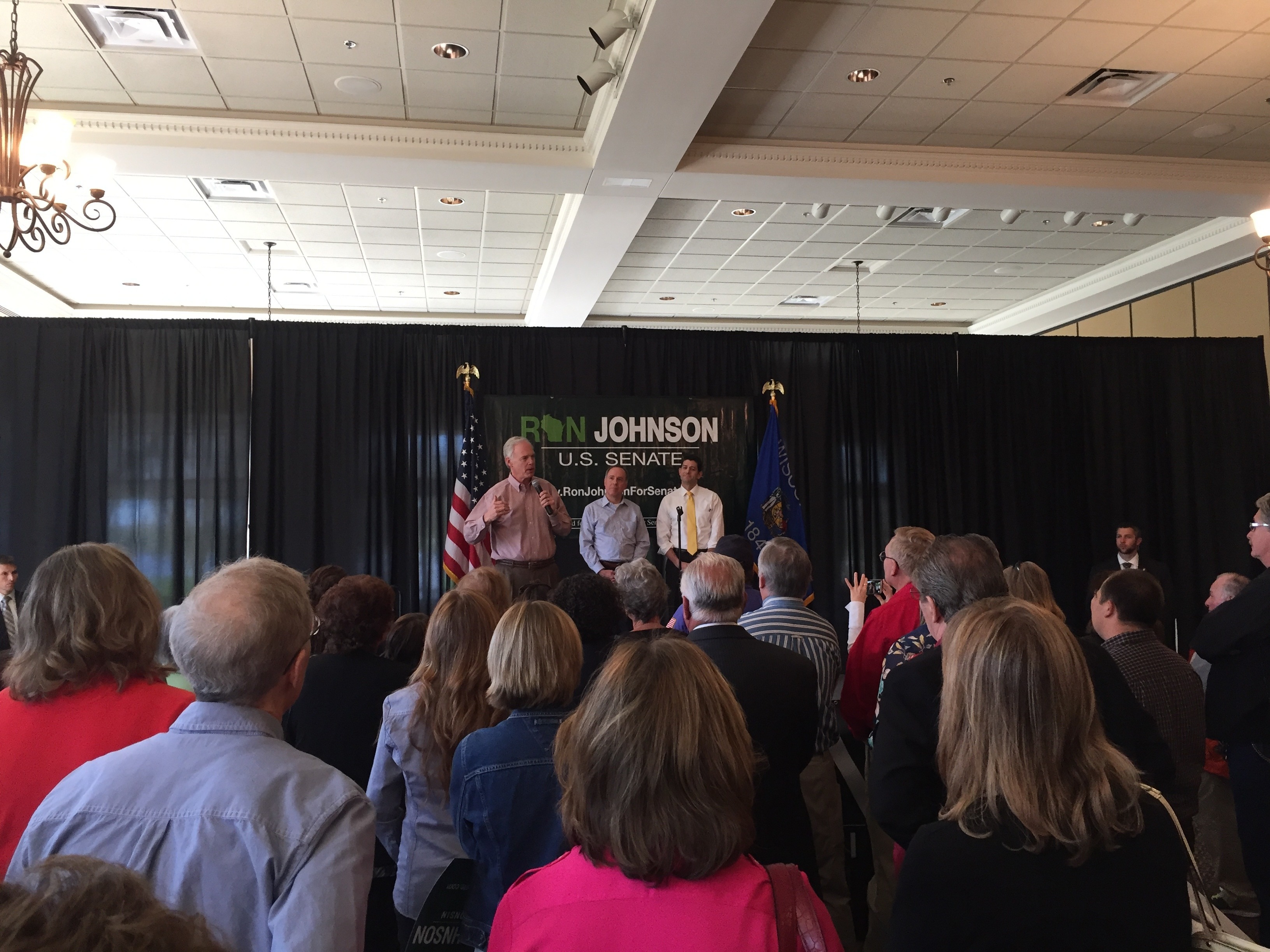 #RonOnTheRoad: Ron Johnson and Paul Ryan at a Rally in Burlington, WI
