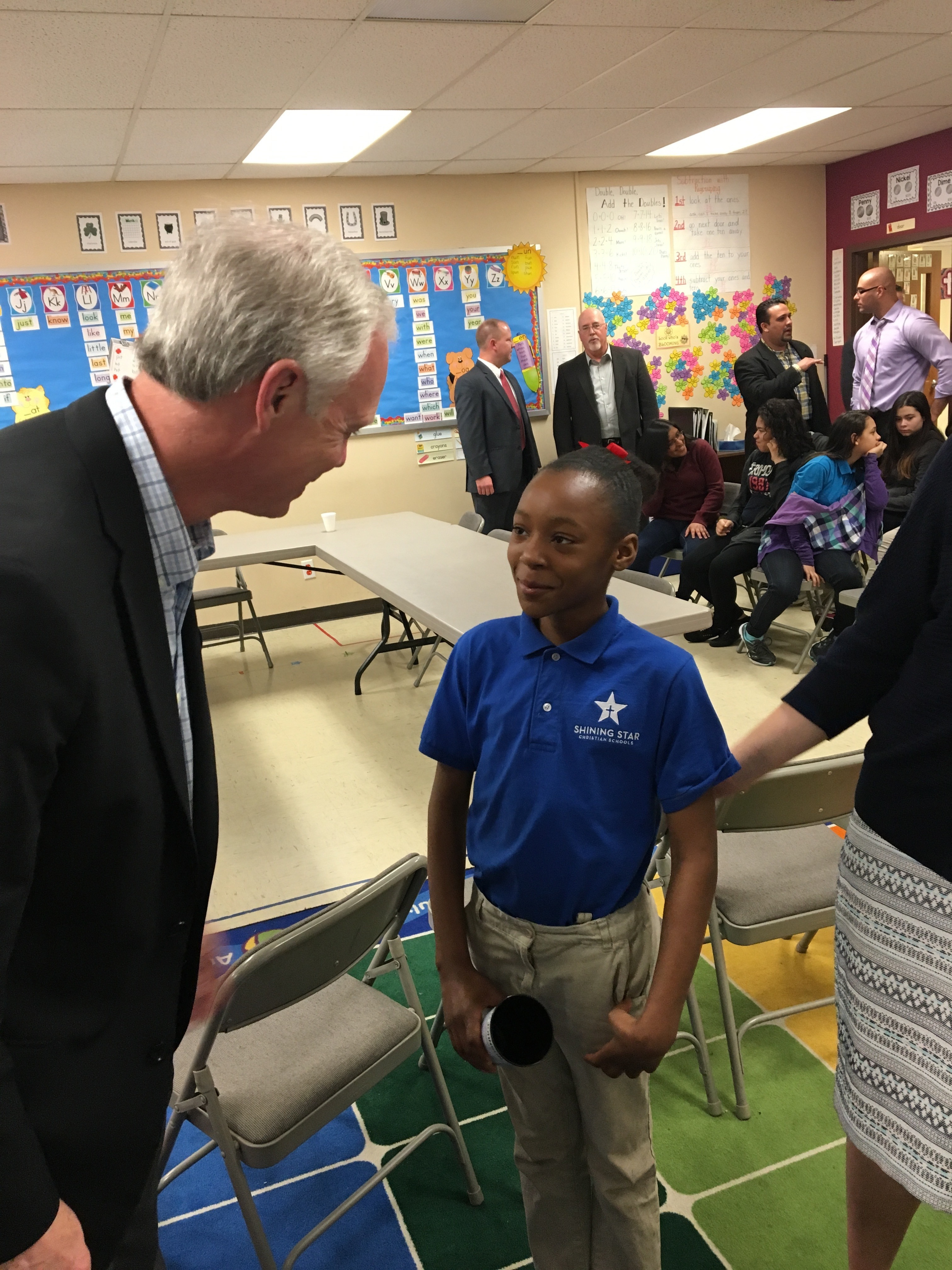 #RonOnTheRoad: Ron Johnson at Shining Star Christian School in Milwaukee