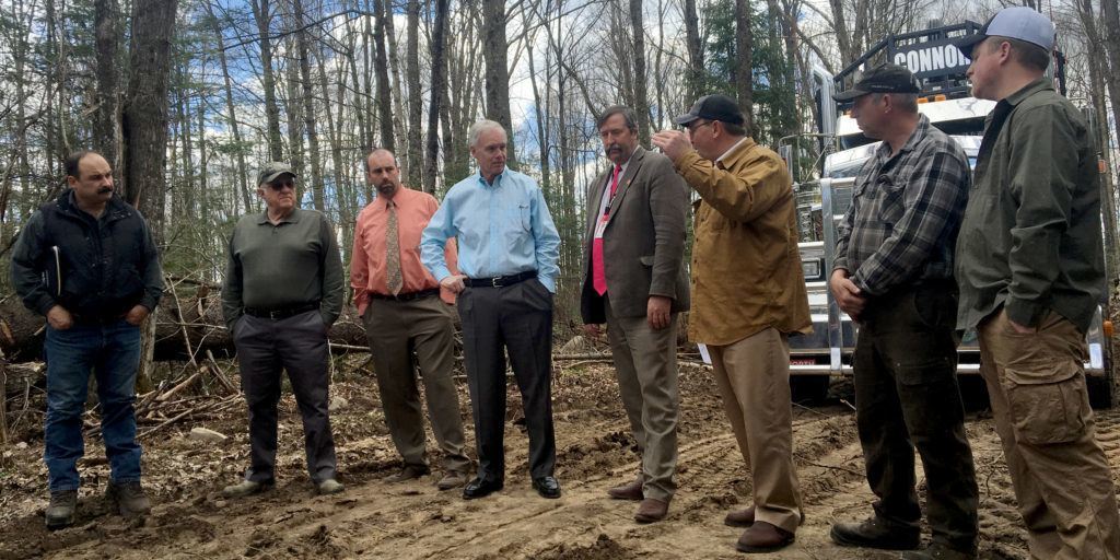 #RonOnTheRoad: Ron Johnson with State Senator Tom Tiffany and Timber Industry Leaders in Laona