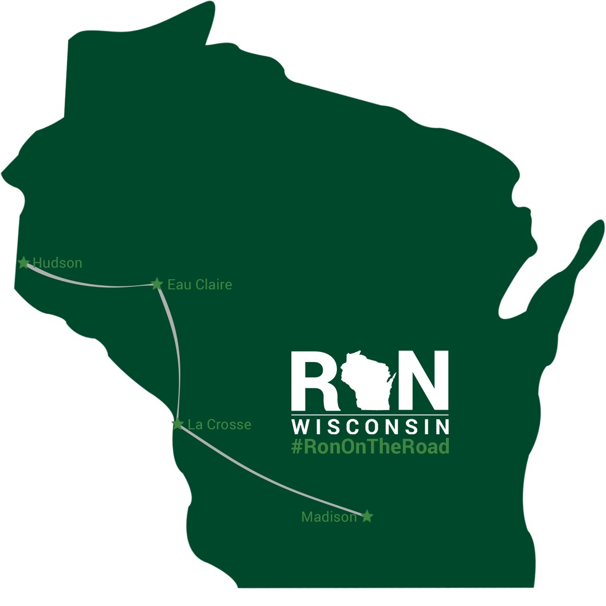 #RonOnTheRoad: Kickoff Tour Day 3 Map